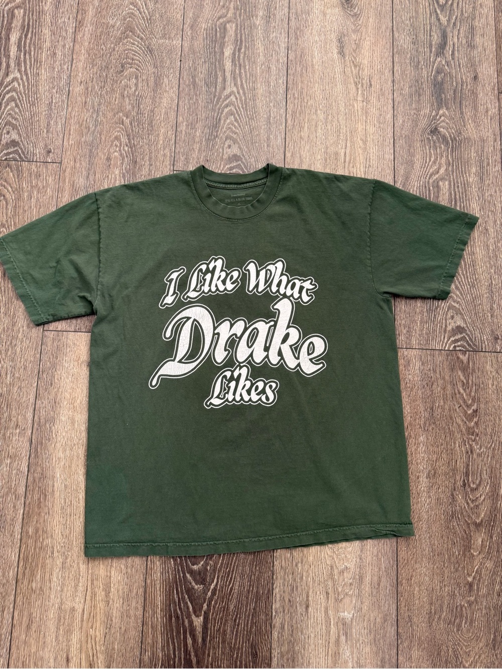 Drake I Like What Drake Likes Tee XL It’s All A Blur Tour Green Graphic Shirt